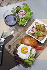 Brunch in a fast food