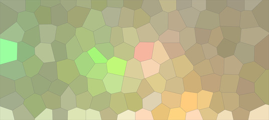 Fototapeta na wymiar Beautiful abstract illustration of brown, green and pink colorful Middle size hexagon. Handsome background for your needs.