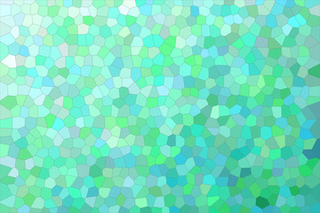 Fototapeta na wymiar Green and blue bright Small Hexagon background illustration.