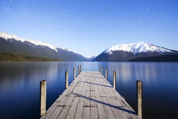 Fototapete Rund Pier Steg bei Mondschein  © Colin & Linda McKie