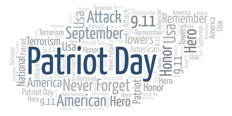Patriot Day word cloud.