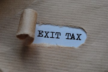 Exit tax - obrazy, fototapety, plakaty