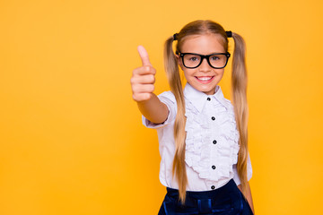 Cool formal wear excellent idea intelligent person concept. Back to school! Close up studio photo...