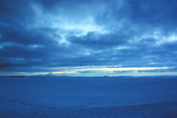 the snowy desert of the north