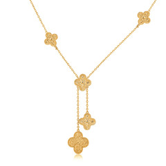 Golden pendant isolated on white