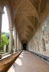 Photo sur Plexiglas Monument artistique Particular decoration of the cloister - Monastery of Santa Chiara - Naples