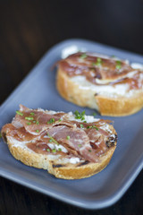 Prosciutto & Cheese Toast