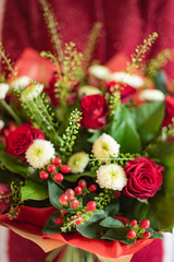 nice bouquet in the hands