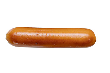 isolated grilled sausage on white background