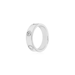 Silver ring isolated on white
