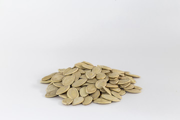 Pumpkin seed on White Background