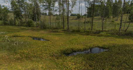 Studenec national memory in Krusne mountains in hot day