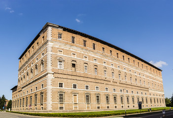 View on the Farnese Palace in Piacenza, Emilia Romagna - Italy