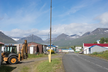 Landschaft am Fáskrúðsfjörður / Ostfjorde - Island