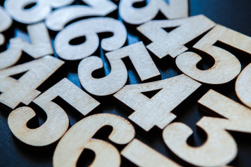 Background of numbers. from zero to nine. Background with numbers. Numbers texture