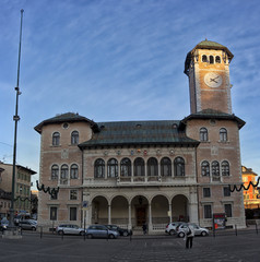 Panoramic view on a historic Asiago palace, Vicenza - Italy