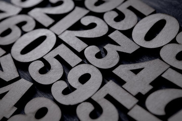 Background of numbers. from zero to nine. Background with numbers. Numbers texture