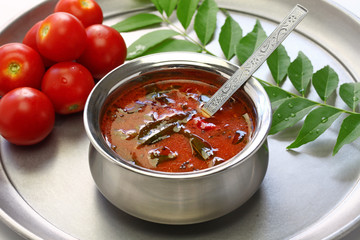 tomato rasam kerala style, south indian food