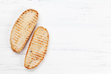 Grilled bread toasts