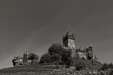 Reichsburg castle in Cochem city Germany in summertime