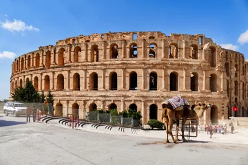 Fototapete Tunesien Amphitheater von El Jem in Tunesien