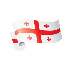 Georgia flag, vector illustration on a white background