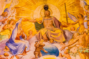 Vasari Fresco Jesus Christ Dome Duomo Cathedral Florence Italy