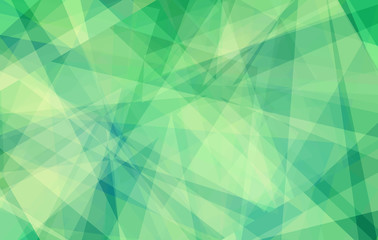 green background with abstract angles and triangle layers in abstract geometric pattern for web and business designs