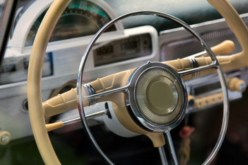 wheel of old car