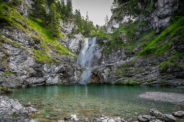 Wasserfall, Stuibenfälle bei Reutte Tirol, Österreich 