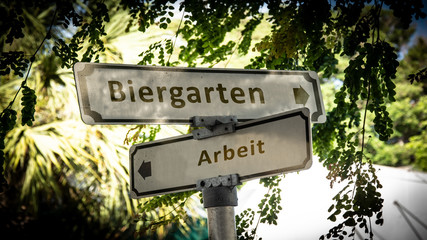Schild 336 - Biergarten