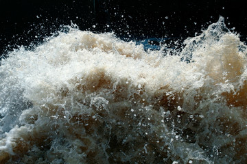 The waters of chaos. Seething, fluid, boiling