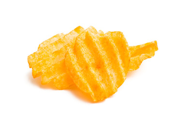 potato chips isolated