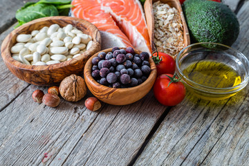 Selection of food that is good for the heart