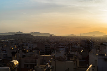 Rooftop view of Athens