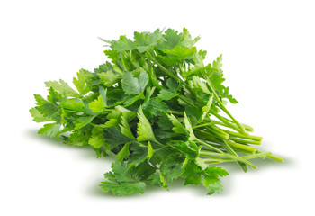 Parsley isolated on white background