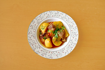 Картофель с мясом