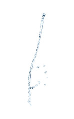Fototapeta na wymiar Beautiful water splash isolated on white. Pure liquid