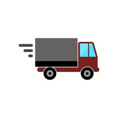 Delivery or cargo truck icon image vector illustration