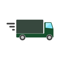 Delivery or cargo truck icon image vector illustration