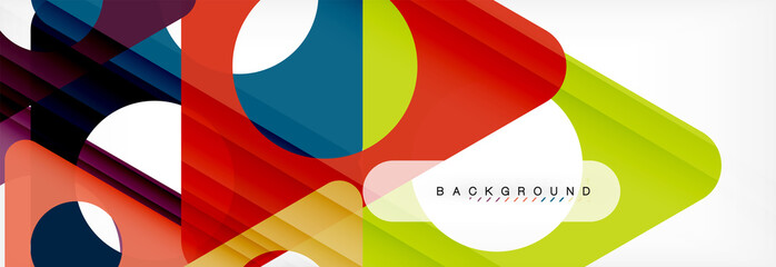 Abstract geometric background. Modern overlapping triangles. Unusual color shapes for your message. Business or tech presentation, app cover