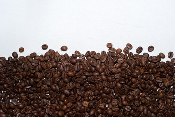 Roasted Coffee Beans with Copy Space 