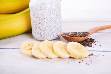 chia seeds with fruits
