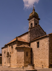 Fototapeta na wymiar Parish Church of San Quirico D'Orcia Tuscany