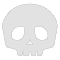 Isolated halloween head skull mask icon