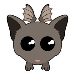 Abstract cute bat icon