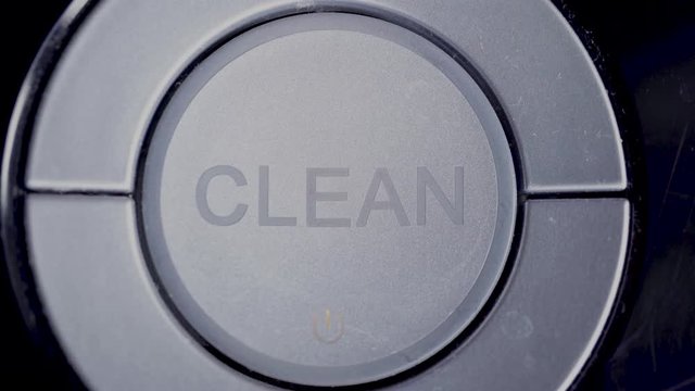 blinking clean sign close up