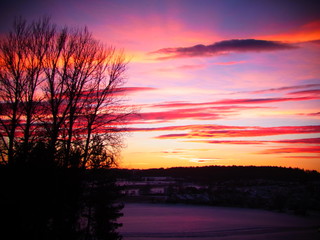 Fototapeta na wymiar Sunset in Norway