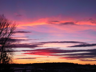 Fototapeta na wymiar Sunset in Stokke Norway