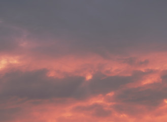 The sky at sunset
